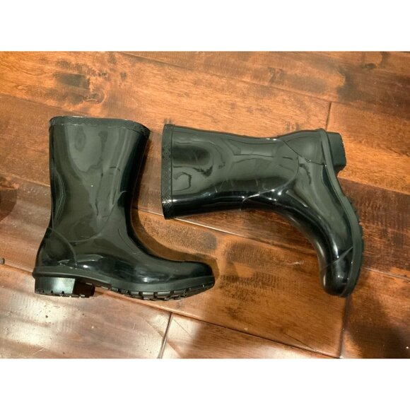 UGG Australia Black Rubber Mid-Calf Rain Boots, Size 5.5 (US) - Picture 6 of 8